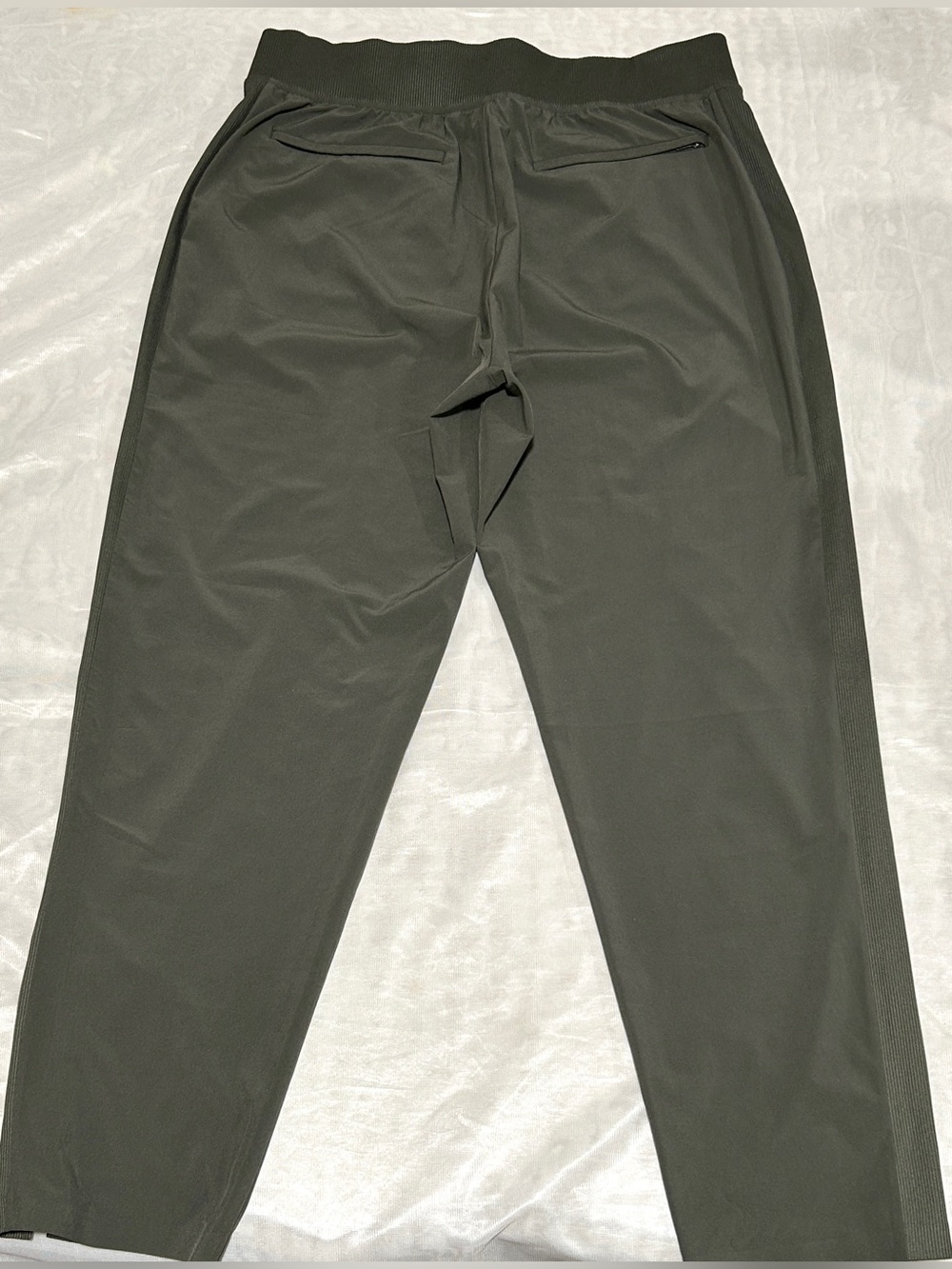 Athleta Women's Olive Green Straight-Leg Pants - Picture 3 of 8